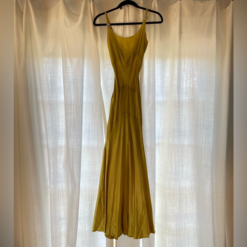 Vintage 90s does 30s bias cut silk slip dress